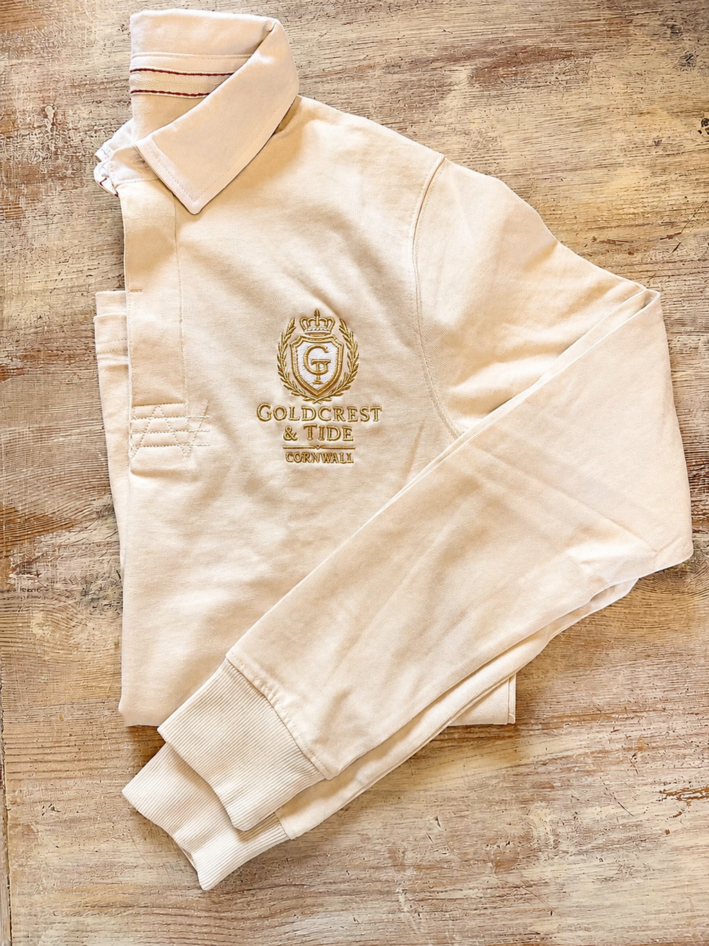 Goldcrest & Tide Cream Rugby Shirt