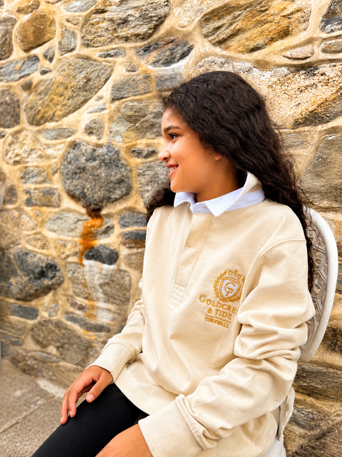 Goldcrest & Tide Cream Rugby Shirt