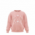 Children's Organic Cotton Crew Sweater — Soft Pink